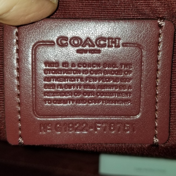 COACH SET SIGNATURE HANDBAG PURSE BAG + WALLET - Picture 5 of 12